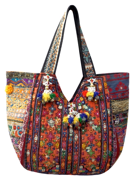 ... hand made vintage banjara handbag made with vintage sari recycle