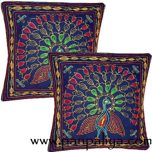 EMBROIDERED HANDMADE INDIAN CUSHION COVERS