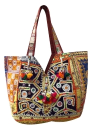 Tribal Patchwork Banjara Hobo Handbags